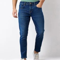 Spykar Men Slim Fit Mid Rise Cotton Casual Jeans-picture-6