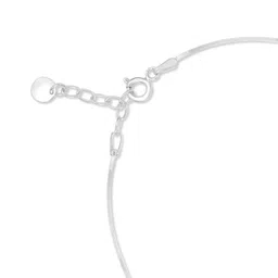 Zavya 925 Sterling Silver Rhodium-Plated Artificial Beads Anklet image 5