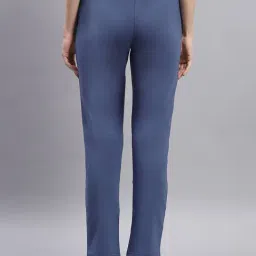 Monte Carlo Blue Cotton Blend Regular Fit Mid Rise Trackpants image 2