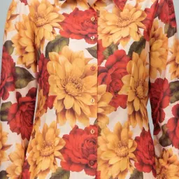 PURYS Multicolored Printed Casual Shirt image 4