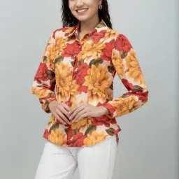 PURYS Multicolored Printed Casual Shirt image 3