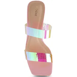 Mochi Women's Pink Casual Sandals image 3