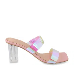 Mochi Women's Pink Casual Sandals image 1