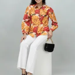 PURYS Multicolored Printed Casual Shirt image 5