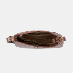 Caprese Zenith Dusky Pink Textured Medium Shoulder Bag image 5