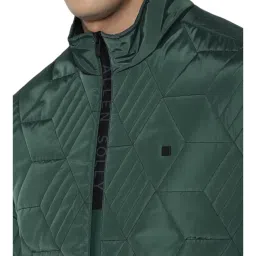 Allen Solly Green Regular Fit Quilted Jacket image 4