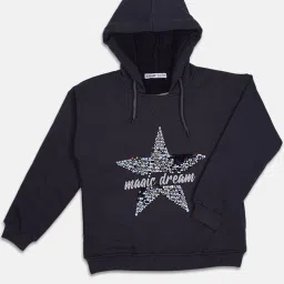 ZIAMA Kids Grey Sequence Full Sleeves Sweatshirt image 1