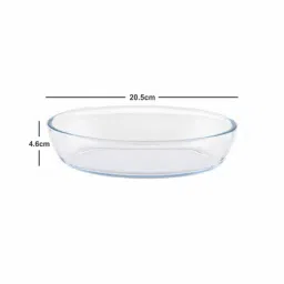 ROXX Transparent Glass Oval Bowls - Set of 2 image 5