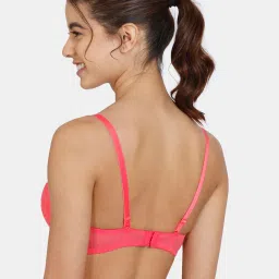 Zivame Red Under-wired Padded T-Shirt Bra image 2