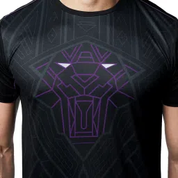 The Souled Store Black Printed Crew T-Shirt image 4