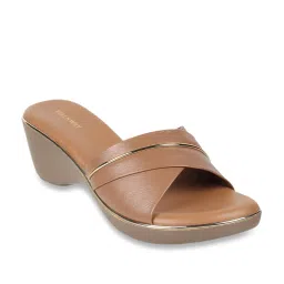 Walkway Women's Tan Casual Wedges image 2