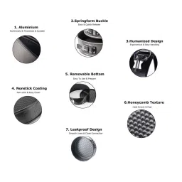 HAZEL Black Aluminium Non-Stick Coated Microwave Oven Safe Cake Mould - Set of 3 image 4