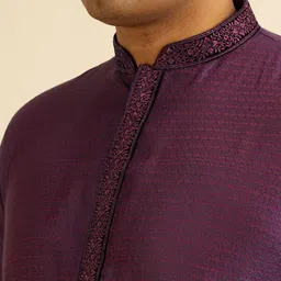 Manyavar Men Regular Kurta with Pyjamas image 2