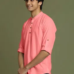 ZELINCO Men Thread Work Kurta image 5