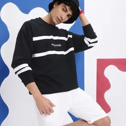 Aeropostale Striped Drop-Shoulder Sleeve Sweatshirt-picture-20