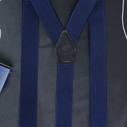 PELUCHE Men Navy Blue Solid Suspenders-picture-32
