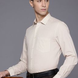 Louis Philippe Classic Fit Linen Cotton Formal Shirt-picture-13