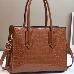 StyleCast Animal Textured Detachable Sling Strap Buckle Structured Handheld Bag-image-80