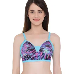 Clovia Blue Non-Wired Padded T-Shirt Bra-picture-35