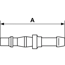 PREVOST Treated Steel Plug for Pneumatic Quick Connect Coupling, 6 mm Hose Barb, BRP 066806P2 (Pack of 2) image 3