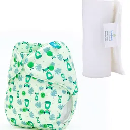 Bumberry Adjustable Reusable Cloth Diaper Cover With Insert Fuzzy Fox Print - White-picture-30