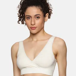 &Circus Modal Solid Maternity Bra With Nursing Access - White-picture-21