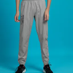 Technosport Woven Be Your Own Hero Text Printed Breathable & Dry Fit Sports Joggers - Grey-picture-15