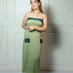 CLASYY CLOSET Women Off-Shoulder Maxi Dress image 5
