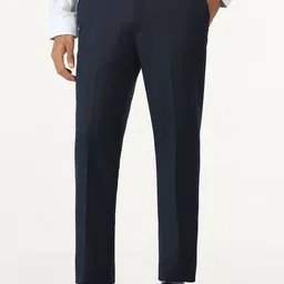 Blackberrys Men Textured B-91 Slim Fit Formal Trousers-image-81