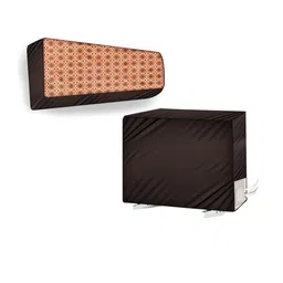 The Furnishing Tree Coffee Brown Printed Air Conditioner Cover-picture-15