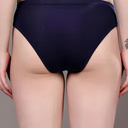 Louis Bayrad High-Rise Knitted Anti-Microbial Plus-Size Hipster Brief - LBN 1031 Black image 4