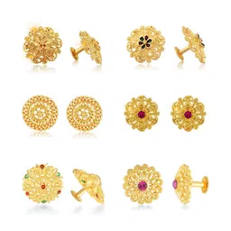 VIVASTRI Women Gold-Plated Alloy Earrings-picture-12