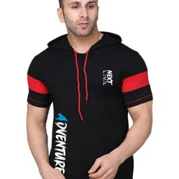 TEEFOX Typography Printed Hooded T-shirt image 3