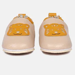 MINI KLUB Animal Designed Slip On Unisex Booties - Cream image 4