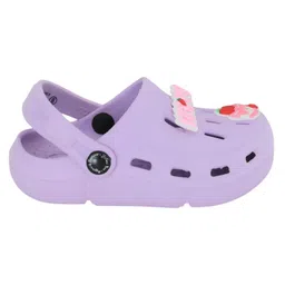 Yellow Bee Solid Perforated Slingback Clogs With Cake Charms - Blue image 5