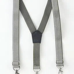 Robo Fry Cotton Full Sleeves Pintucks Party Shirt with Bow & Suspender - Green image 5