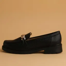 Eridani Women's Elsie Black Loafers image 2