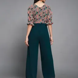 Miss Chase Multi Georgette Tropical Jumpsuit image 2