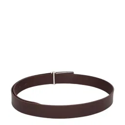 louis philippe Peter England Red Canvas Solid Waist Belt for Men image 2