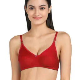 AROUSY Red & Blue Cotton Everyday Bras - Pack Of 3 image 3