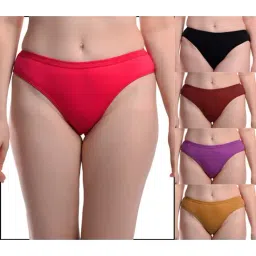 AROUSY Black & Pink Cotton Bikini Panties - Pack Of 5-picture-20