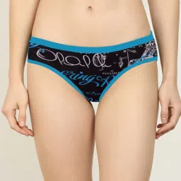 AROUSY Pink & Blue Printed Bikini Panties - Pack Of 6 image 2