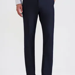 JB STUDIO Men Solid Mid-Rise Formal Trousers-picture-12