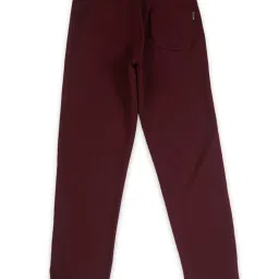 Gini & Jony Boys Maroon Solid  Trackpants image 2