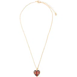 Accessorize London Women's Union Jack Heart Pendant Necklace image 2