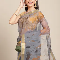 Anouk Zari Organza Saree image 3