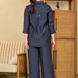 Kaftanize Printed Shirt Collar Shirt & Trousers Co-Ords image 4