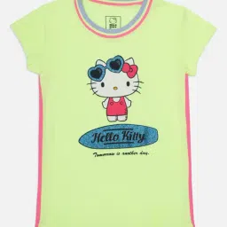 kidsville Hello Kitty Printed Tshirt For Kids Girls-picture-10