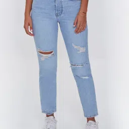 FOREVER 21 WOMEN MID WAIST MOM FIT ANKLE LENGTH JEANS-picture-32