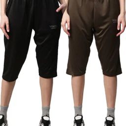 Vimal Jonney Multicolored Slim Fit Capris (Pack Of 2)-image-7